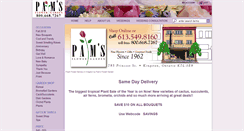 Desktop Screenshot of pamsflowergarden.com