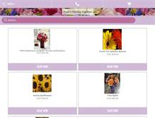 Tablet Screenshot of pamsflowergarden.com